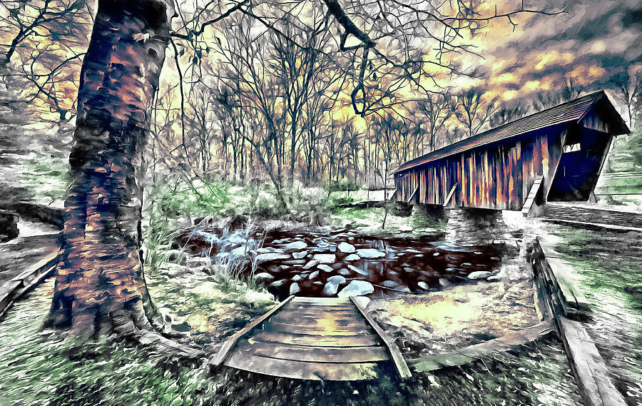 Twisted Bridge ap Painting by Dan Carmichael
