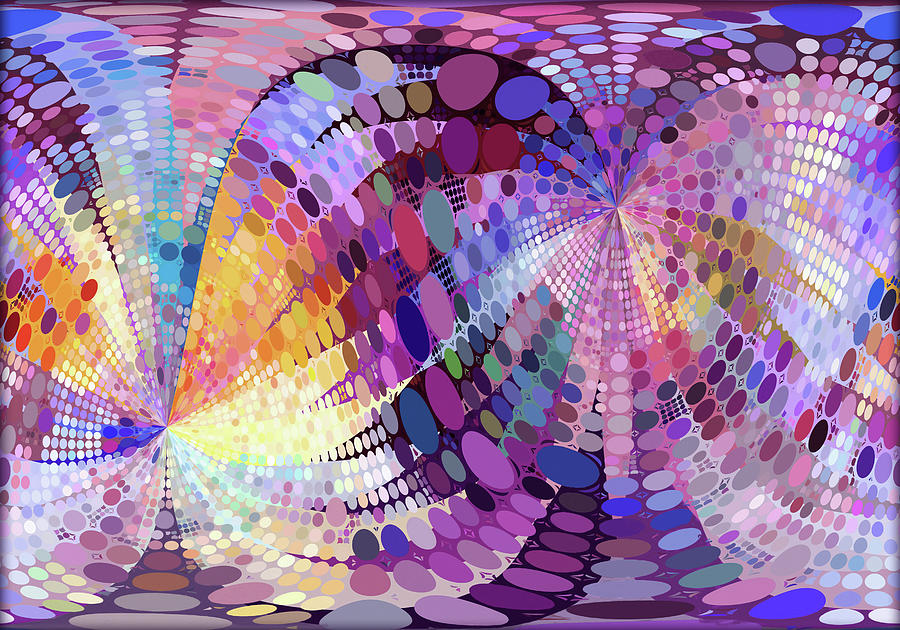 Twisted  Purple Loop Digital Art by Grace Iradian