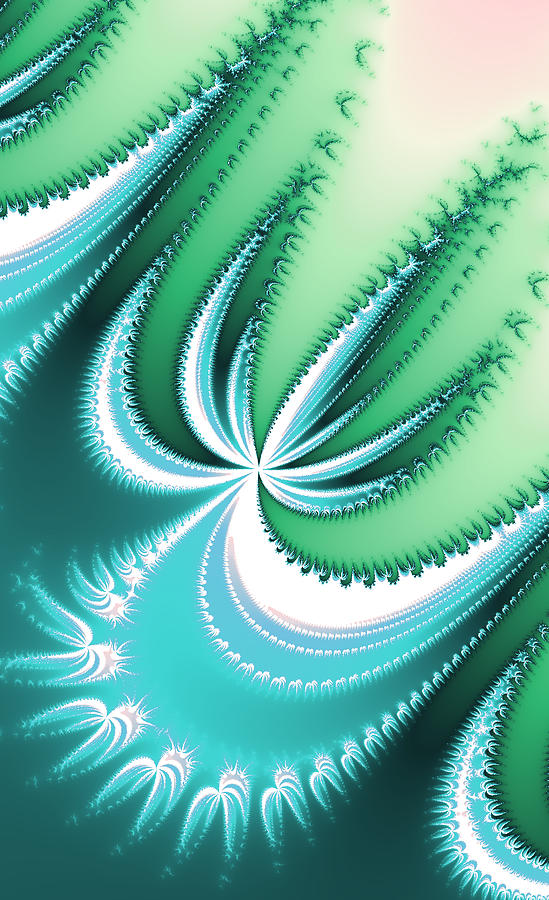 Twisted Palm Trees Digital Art by Ally White