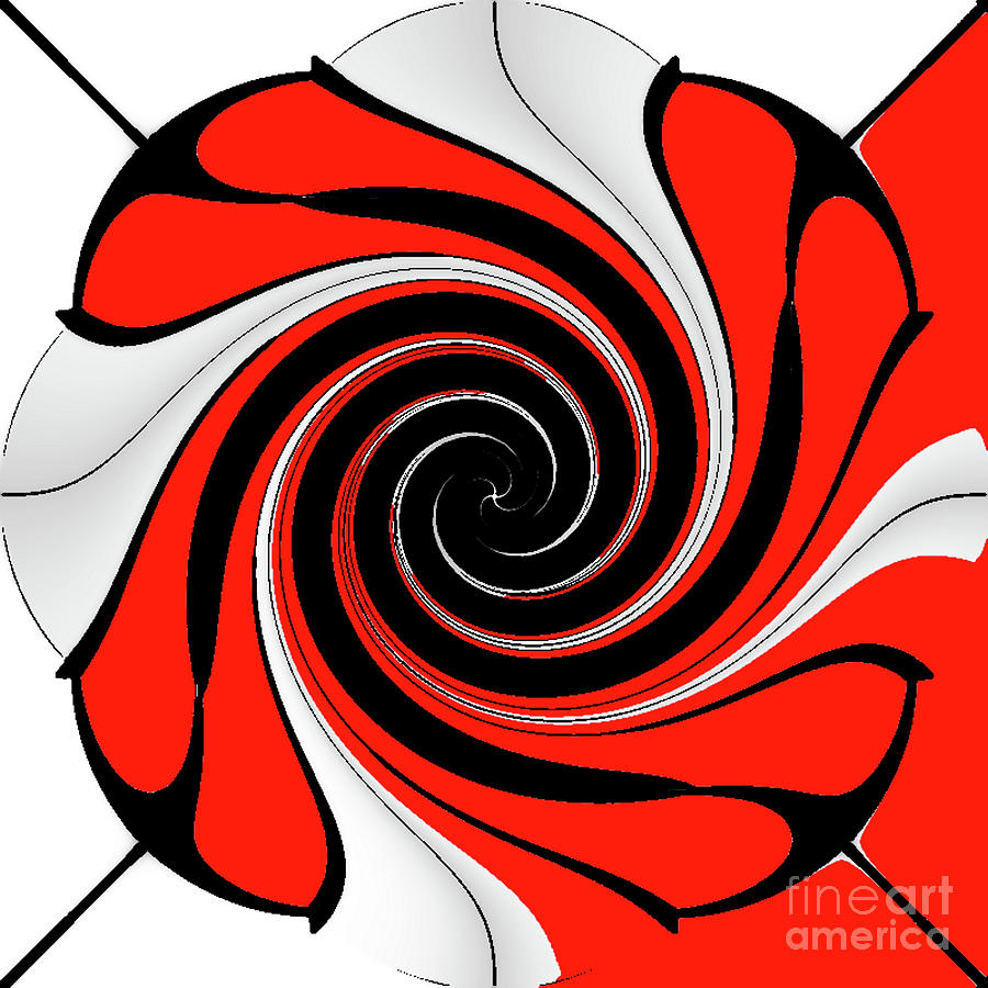 Twisted Red Digital Art by Designs By L