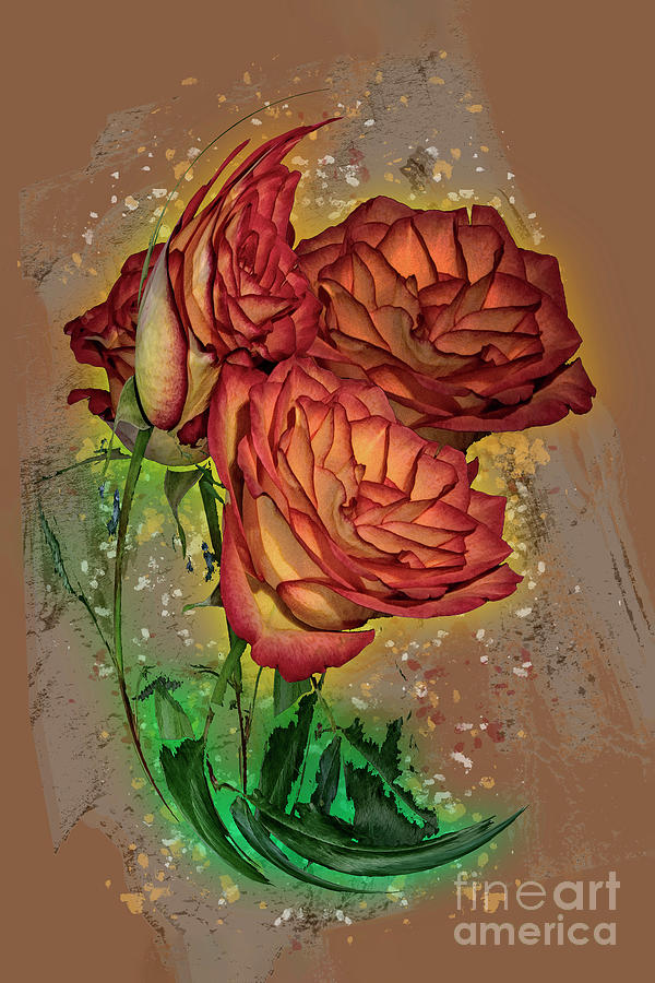 Twisted Rose Digital Art by Anthony Ellis