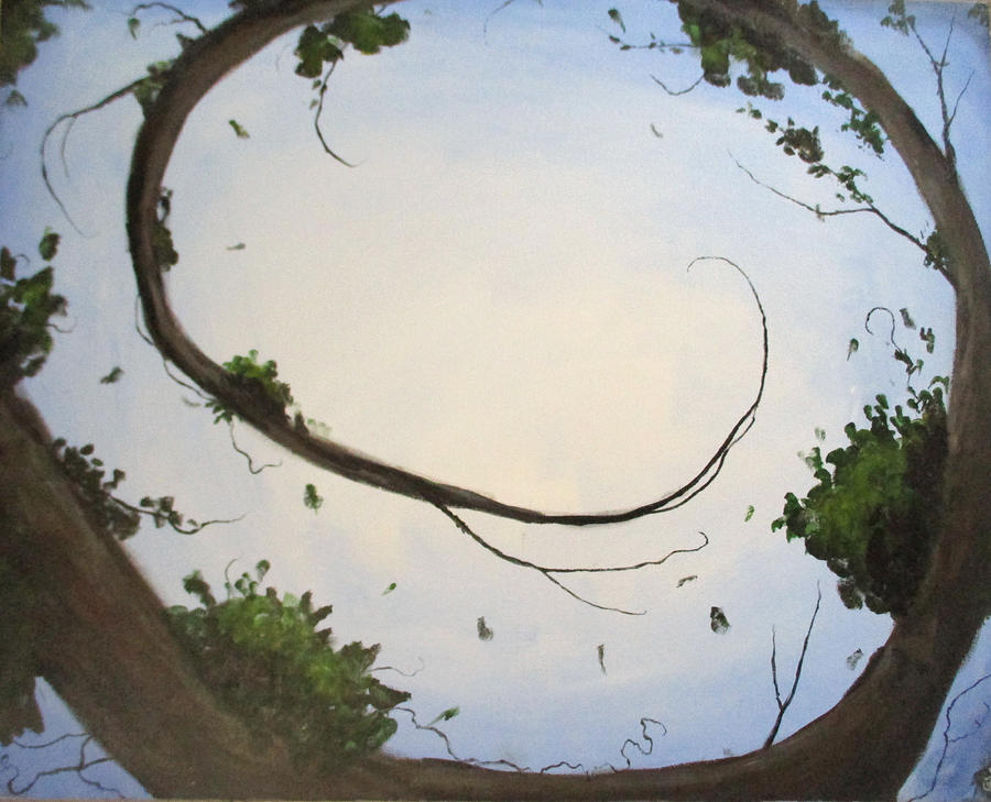 Twisting Branches Painting by Jen Shearer