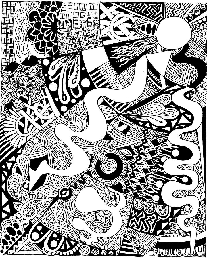 Twists and Turns Drawing by Abby Brier - Pixels