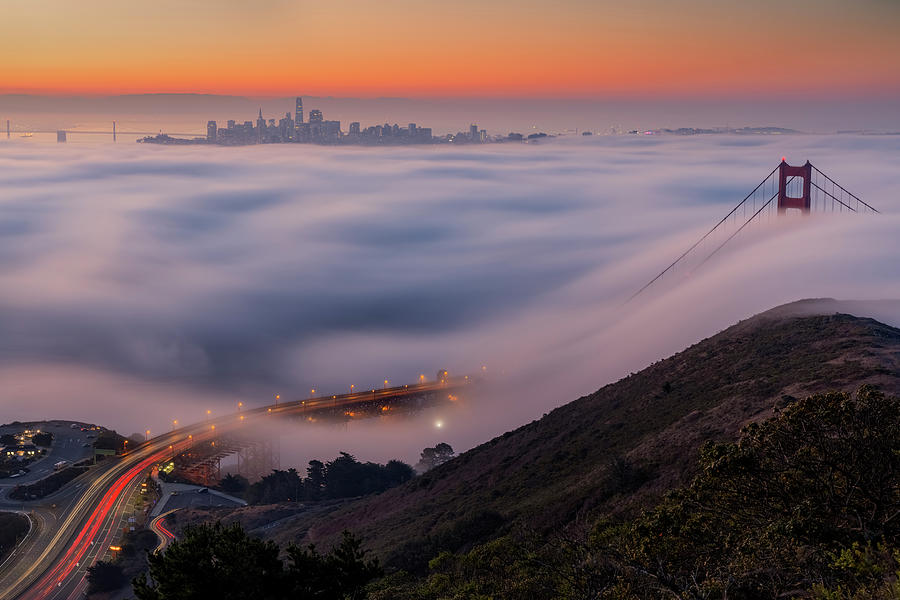 Twists and Turns - San Francisco Fog Photograph by Vincent James Twists and Turns - San Francisco Fog Photograph by Vincent James