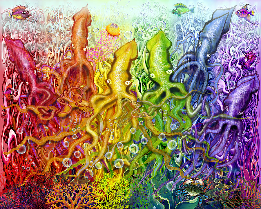 Twisty Squishy Colors Digital Art