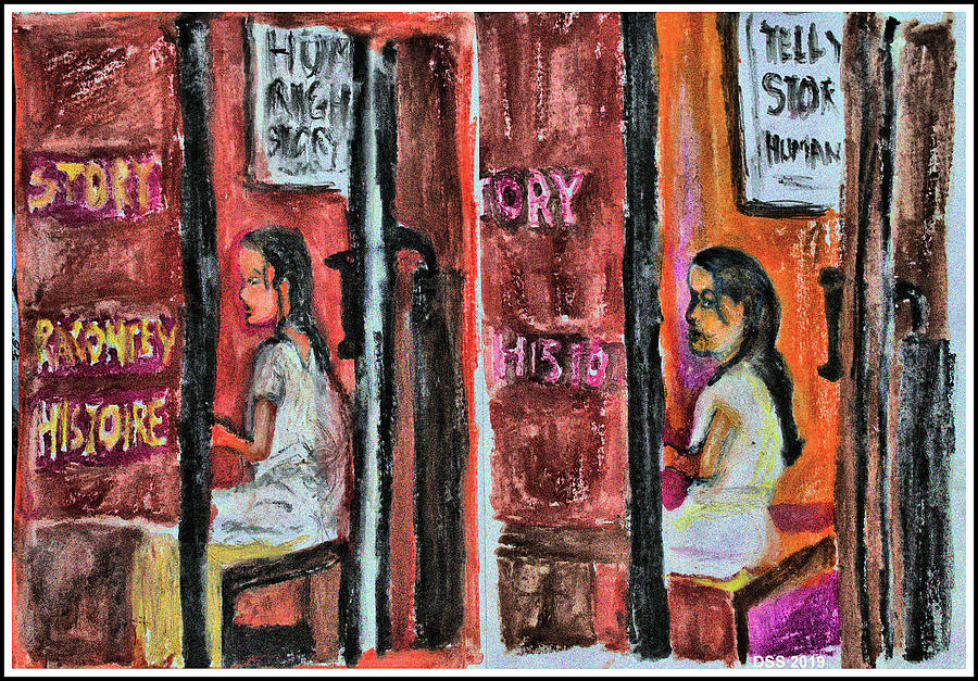 Two Alexs Telling Her Human Rights Story Painting by Don Schaeffer ...