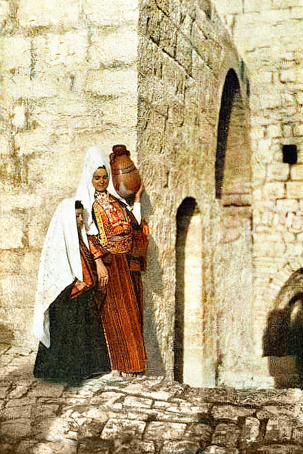 Two Bethlehem Women Photograph by Munir Alawi