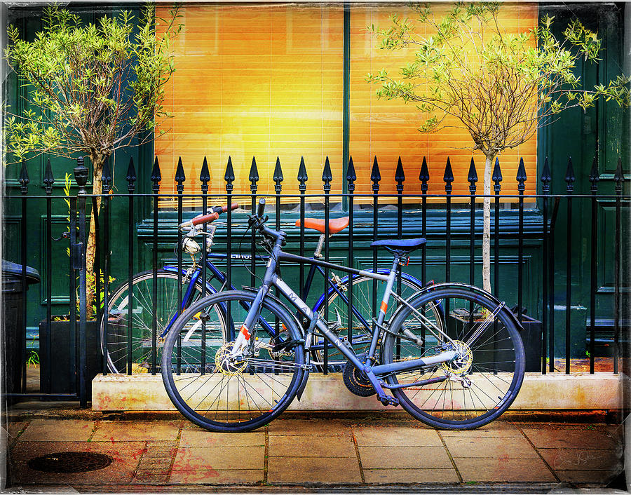 Two Blue Bicycles Photograph By Craig J Satterlee - Fine Art America