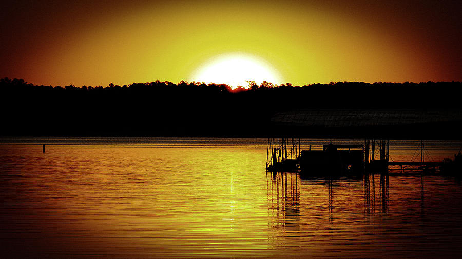 Two Boat Lake Sunrise Photograph by Ed Williams