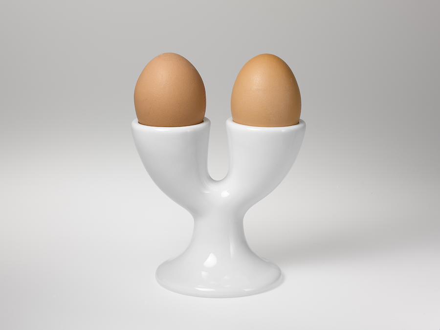 Two Boiled Eggs. Photograph by Adrian Burke
