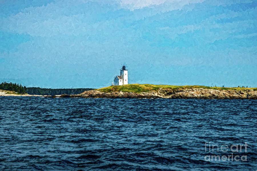 Two Bush Lighthouse Maine Photograph by Elizabeth Dow