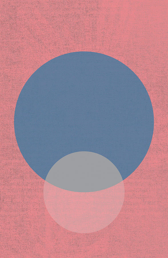 Two Circles Pink Abstract Photograph by Eena Bo