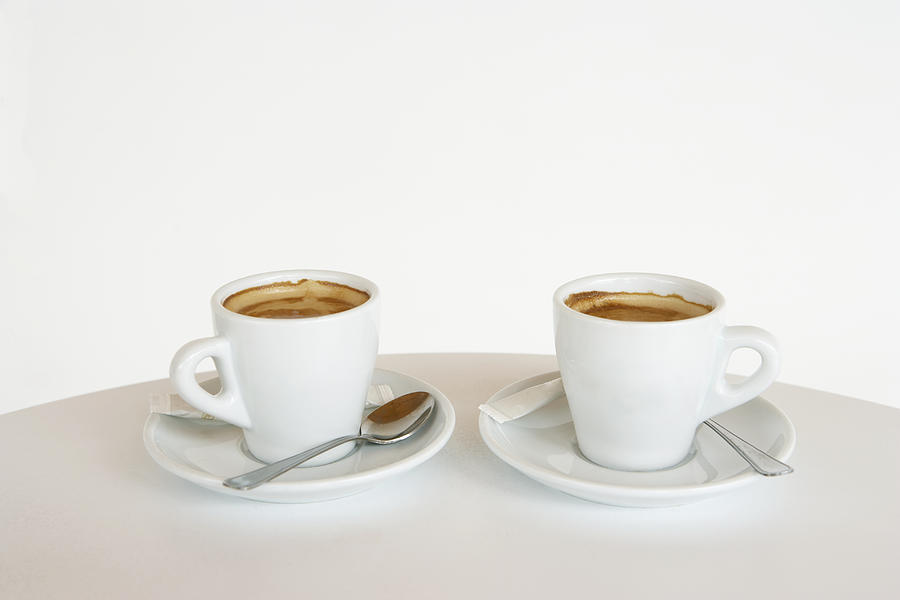 Two cups of espresso. Photograph by Dev Carr