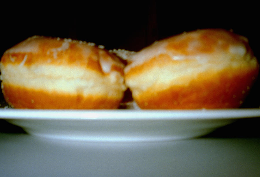 Two Doughnuts On A Plate Photograph by Heidi Specker Two Doughnuts On A Plate Photograph by Heidi Specker