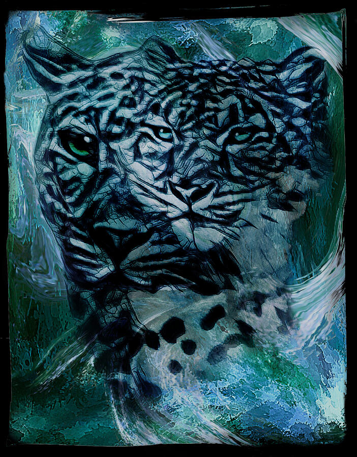 Two-face Leopards Digital Art