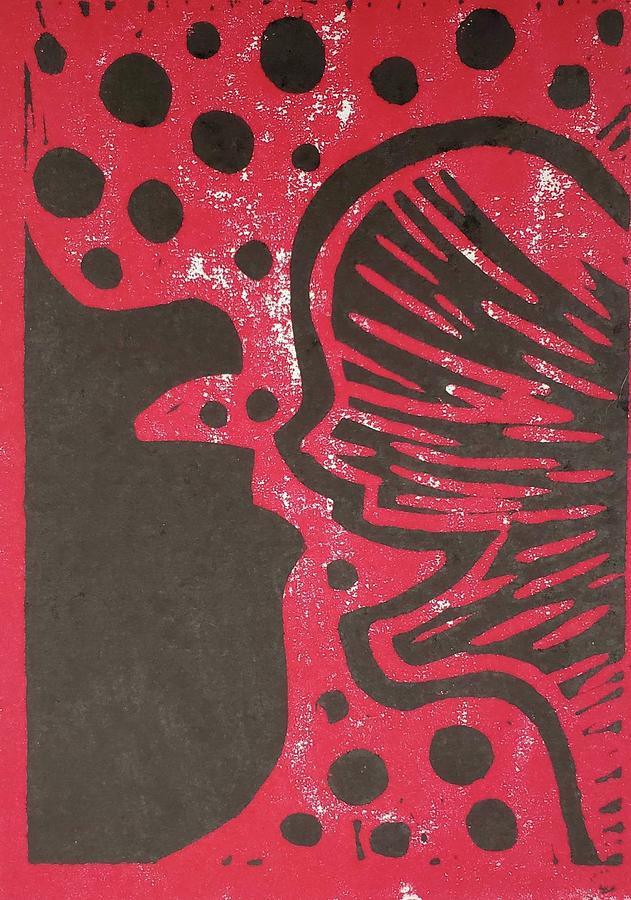 Two Faces #2 Mixed Media by Brittany Bell Two Faces #2 Mixed Media by Brittany Bell