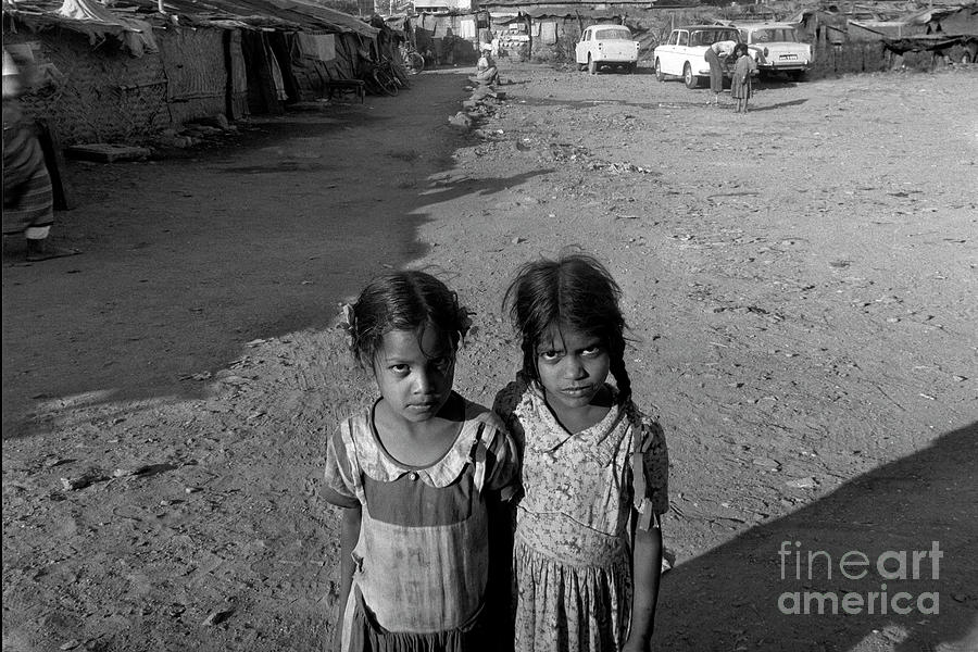 Two Friends In Abject Poverty Mumbai Photograph By Wernher Krutein