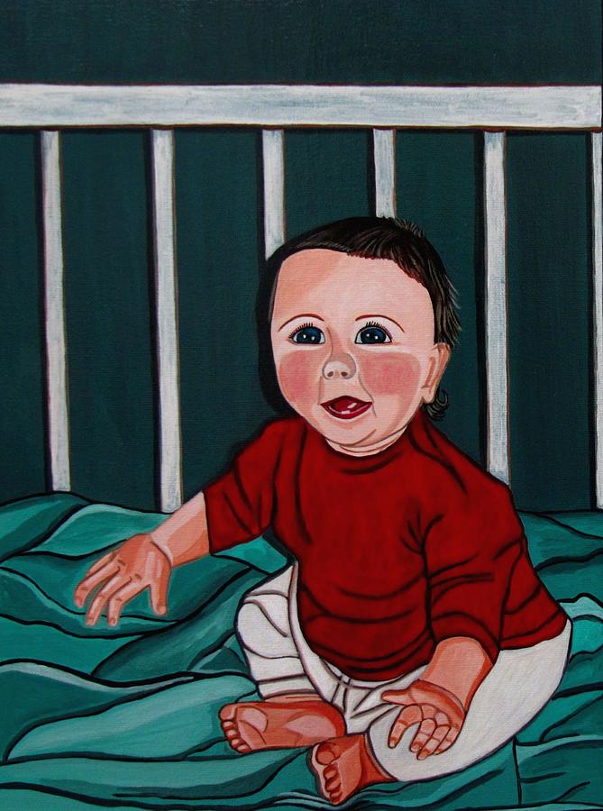 Two Front Teeth Painting by Sandra Marie Adams
