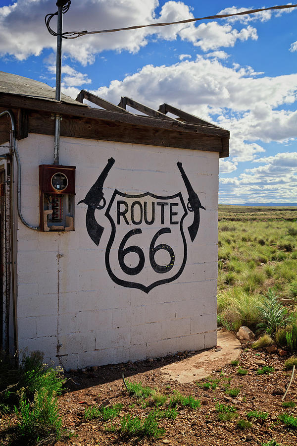 Two Guns on Route 66 Photograph by Jack and Darnell Est