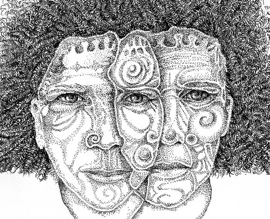 Two Heads Art Better Than One Drawing by Cora Marshall
