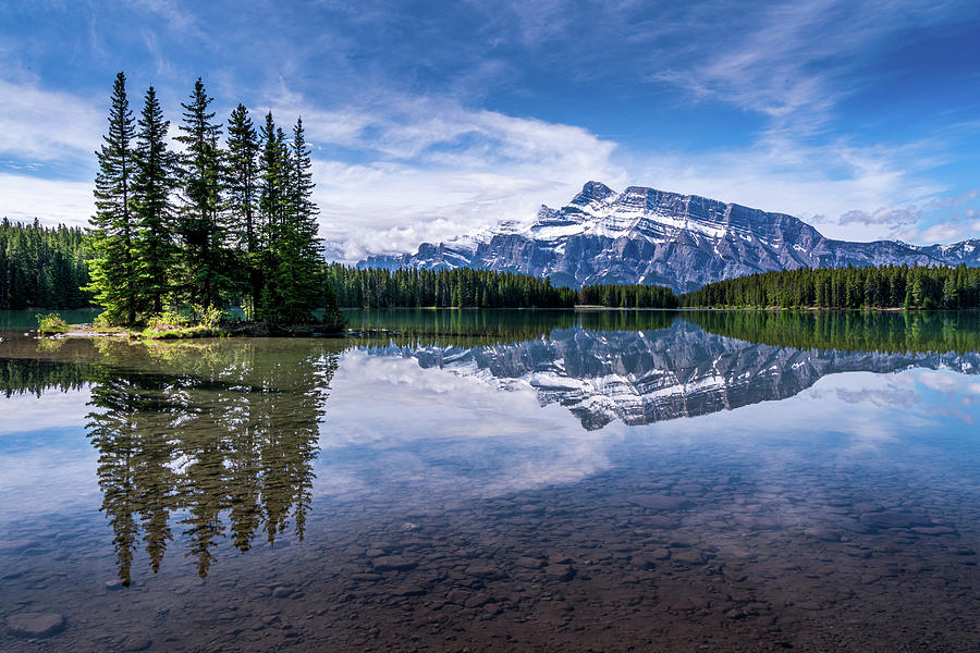 Two Jack Lake in Banff National Park Photograph by Harry Beugelink - Pixels