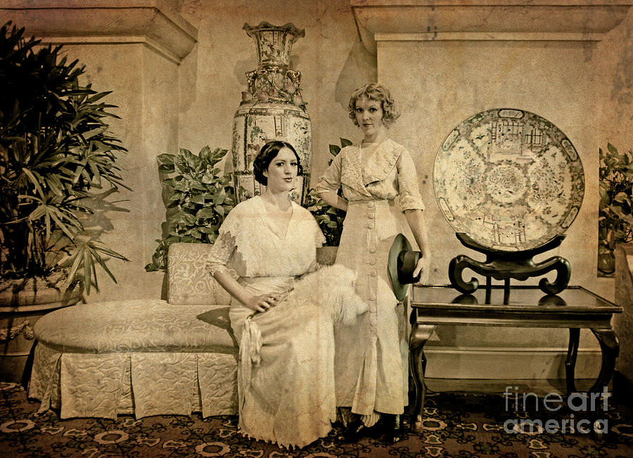Two Ladies at Mission Inn  Photograph by Sad Hill - Bizarre Los Angeles Archive