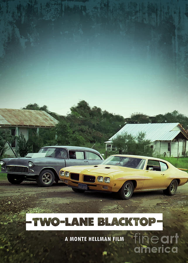 Movie Poster Digital Art - Two Lane Blacktop by Bo Kev