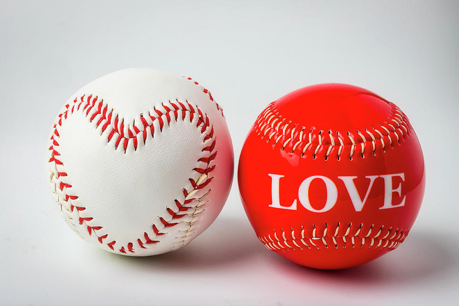 Two Love Baseballs Photograph by Garry Gay