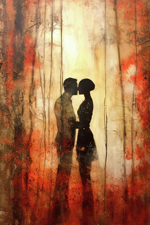 Two Lovers 32 Autumn Forest Digital Art by Matthias Hauser
