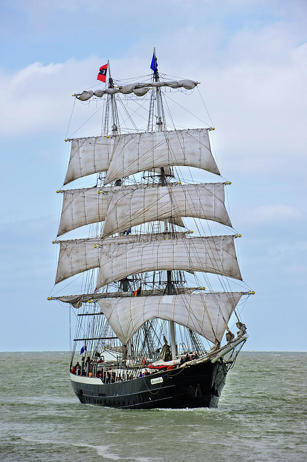 Two-Master Tall Ship Mercedes Photograph by Arterra Picture Library