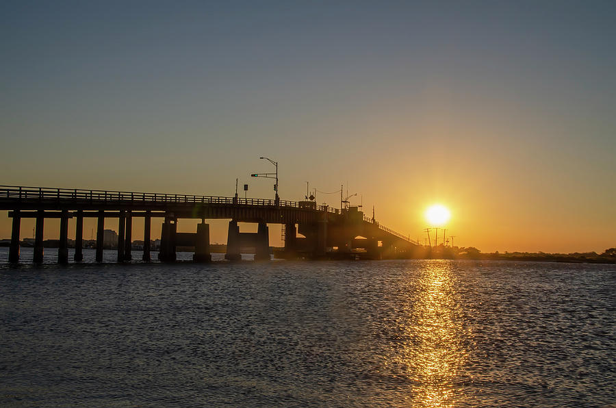 Two Mile Landing Toll Bridge at Sunrise Photograph by Bill Cannon