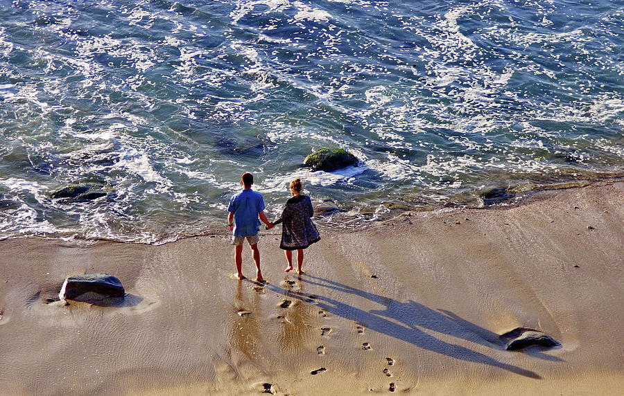 Two on the Beach Photograph by Lyuba Filatova