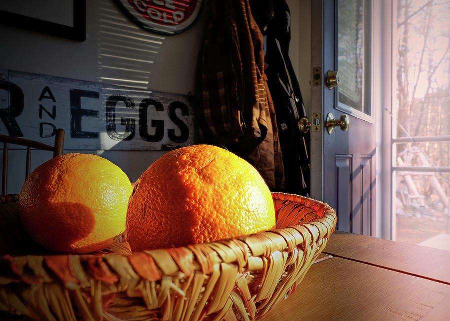 Two Oranges Photograph by Bob Orsillo