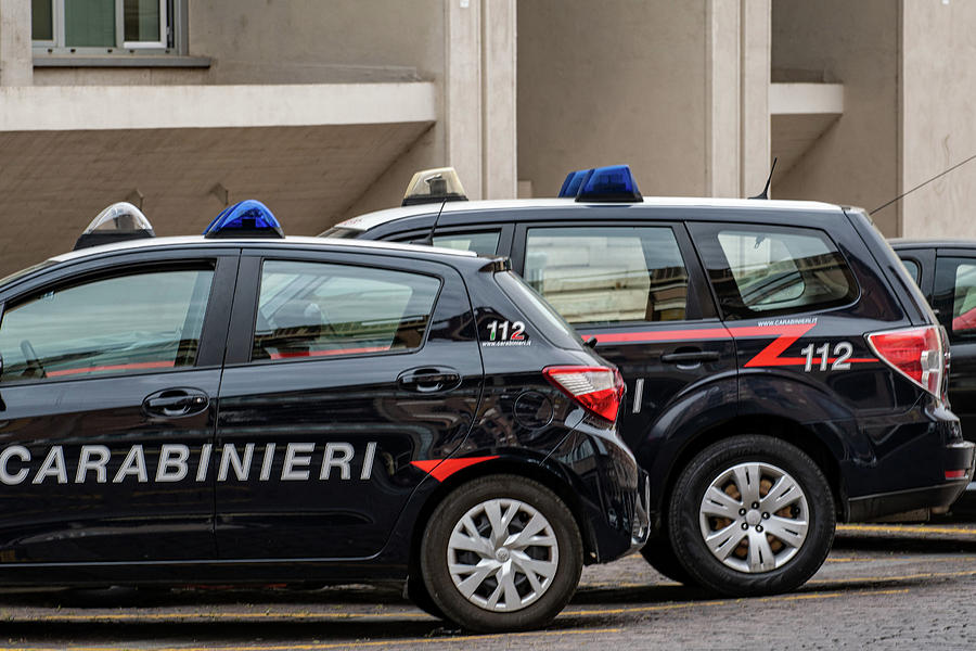 Two Parked Carabinieri Cars Photograph by Cardaio Federico - Fine Art ...