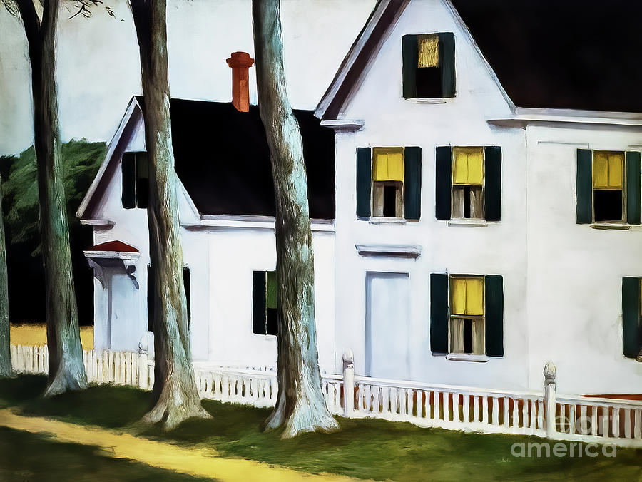 Two Puritans 1945 Painting by Edward Hopper