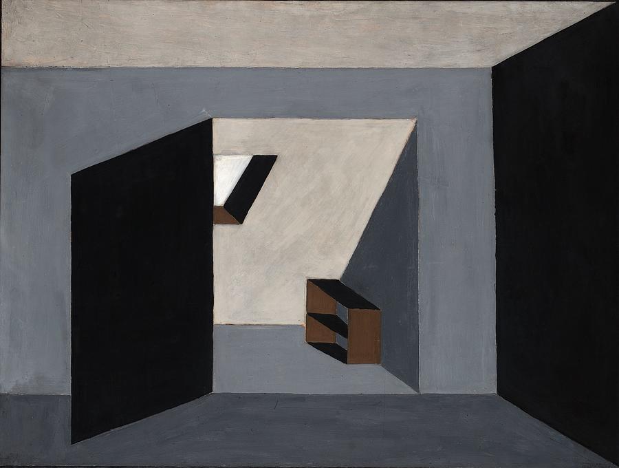 Two Rooms ca. 1920-21 Laszlo Peri Hungarian, 1899 1967 Painting by ...