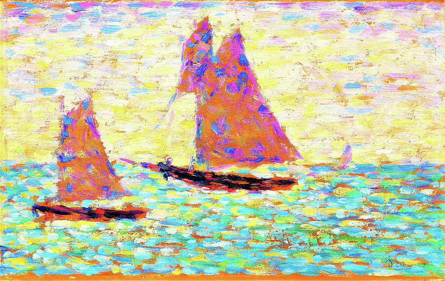 georges seurat sailboat painting