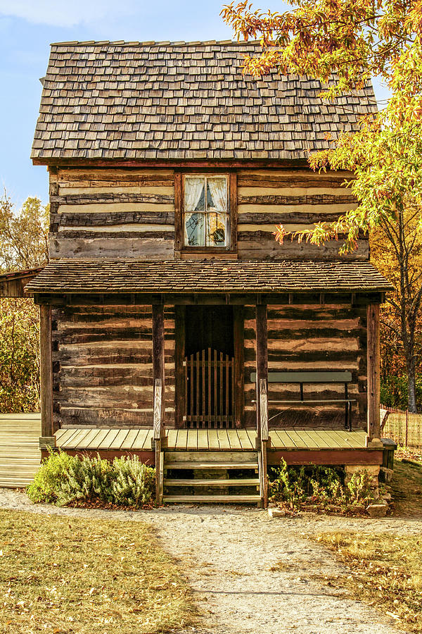 Two Story Cabin  Photograph by Randy Bradley