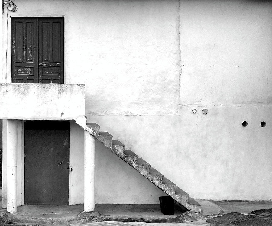Creepin Up The Backstair - Cartagena Photograph by Gene Taylor