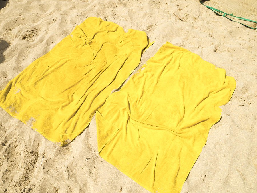 Two Towels On The Beach Photograph by Michael Edwards