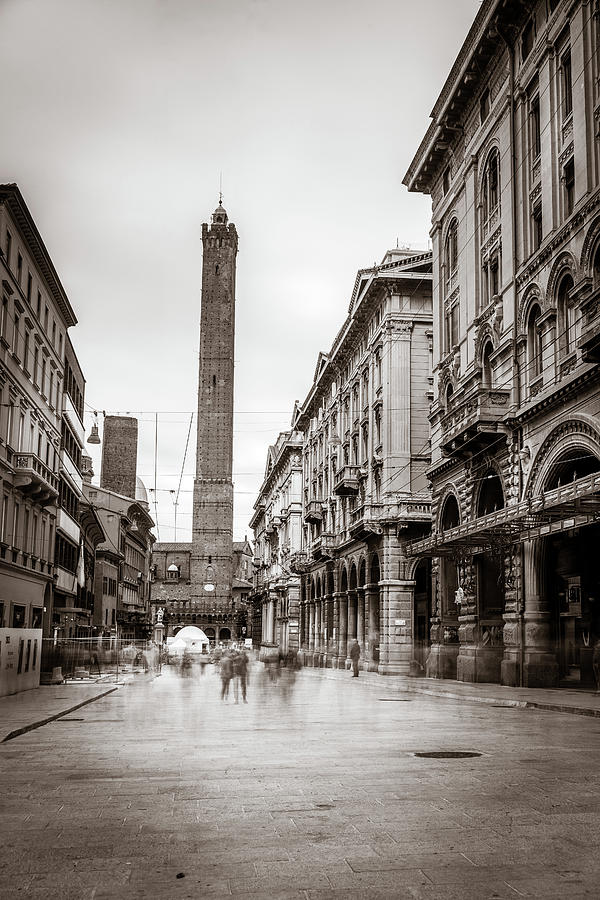 Two Towers in Bologna Photograph by Alexey Stiop
