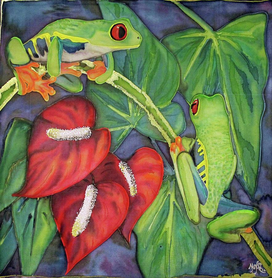 Two Tree Frogs Painting by Jenny Scholten van Aschat - Fine Art America