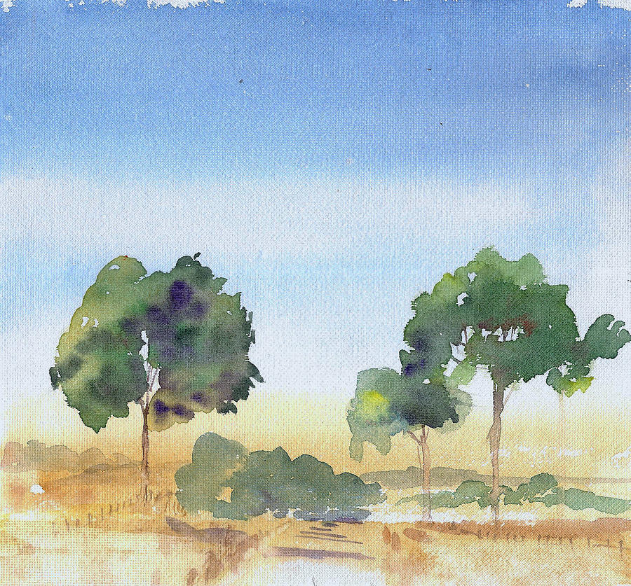 Two Trees Painting