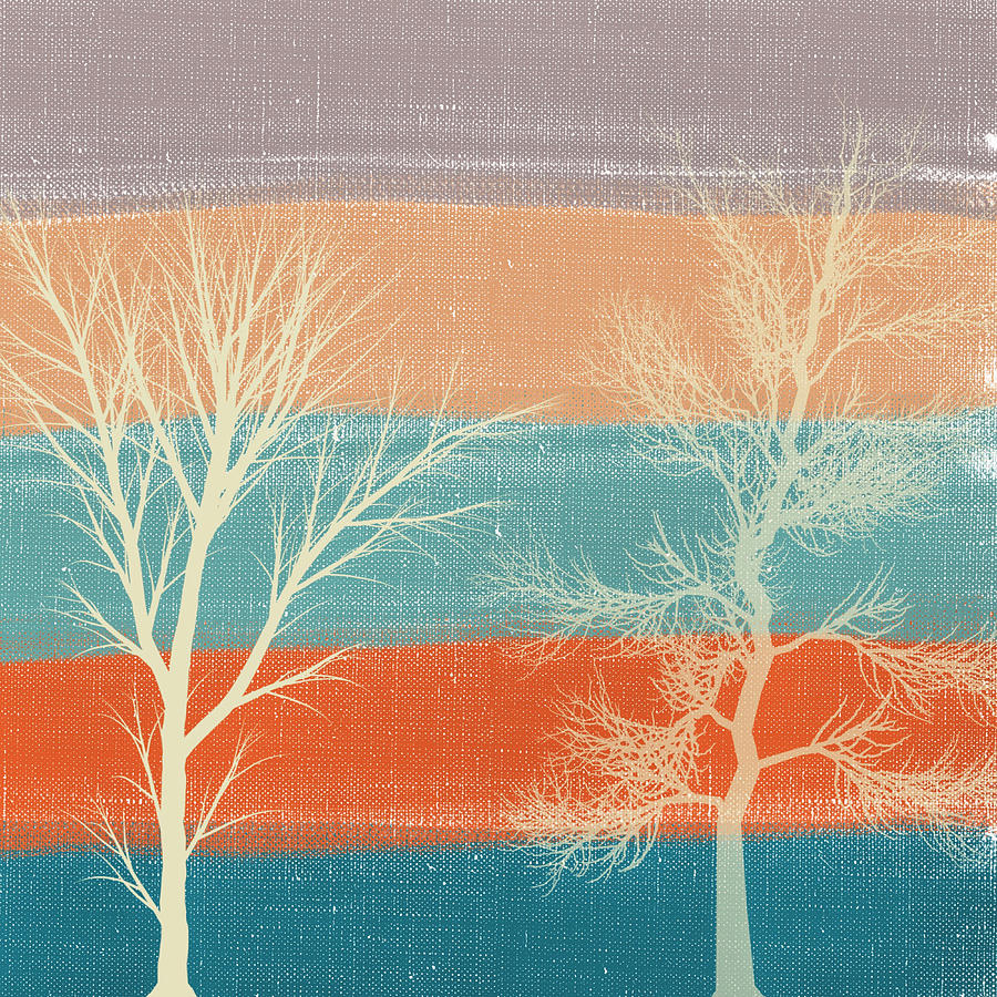 Two Trees Digital Art by Bonnie Bruno