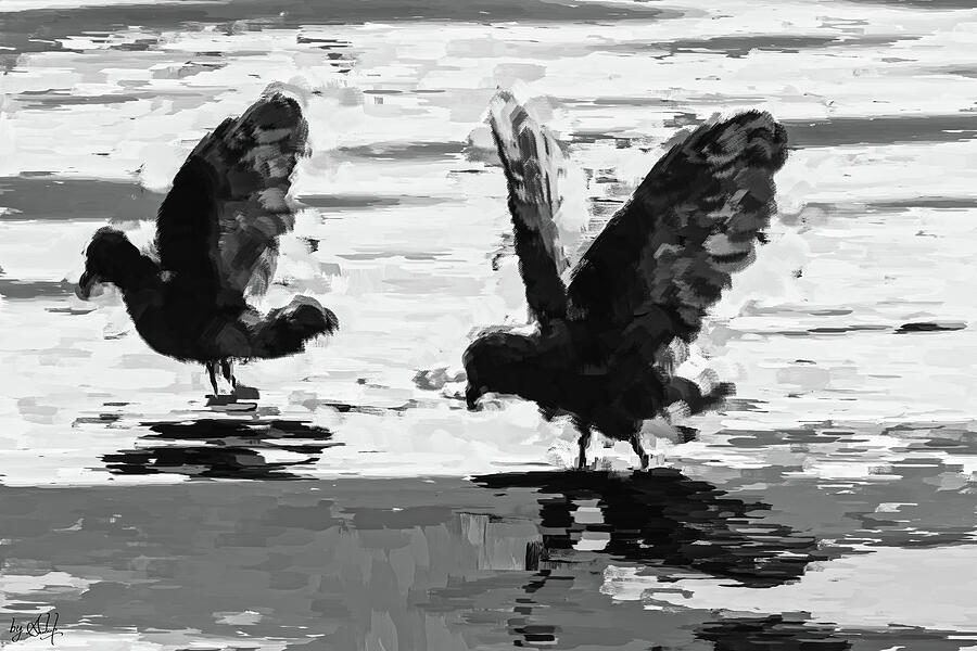 Twosome in black and white Digital Art by Gradify Creations Twosome in black and white Digital Art by Gradify Creations