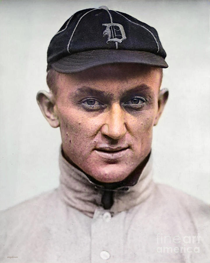 Ty Cobb Colorized 20200510 v2 Photograph by Wingsdomain Art and Photography