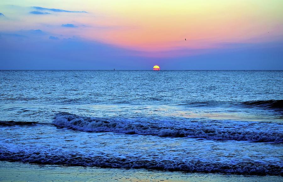 Tybee Beach Sunset Photograph