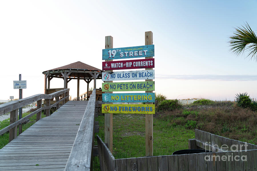 Tybee Island 19th Street Beach Photograph by Hope Cards - Pixels