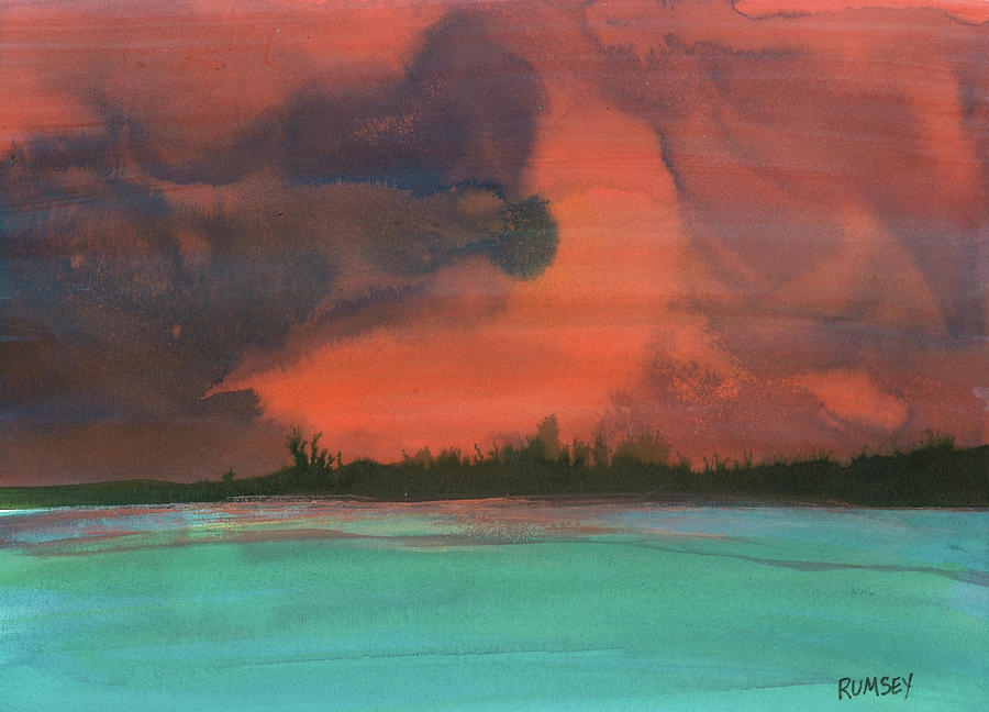 Tybee Island Dusk Painting by Rhodes Rumsey