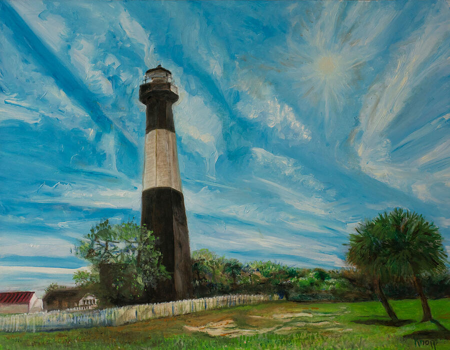 Tybee Island Lighthouse Painting By Kathy Knopp Fine Art America   Tybee Island Lighthouse Kathy Knopp 